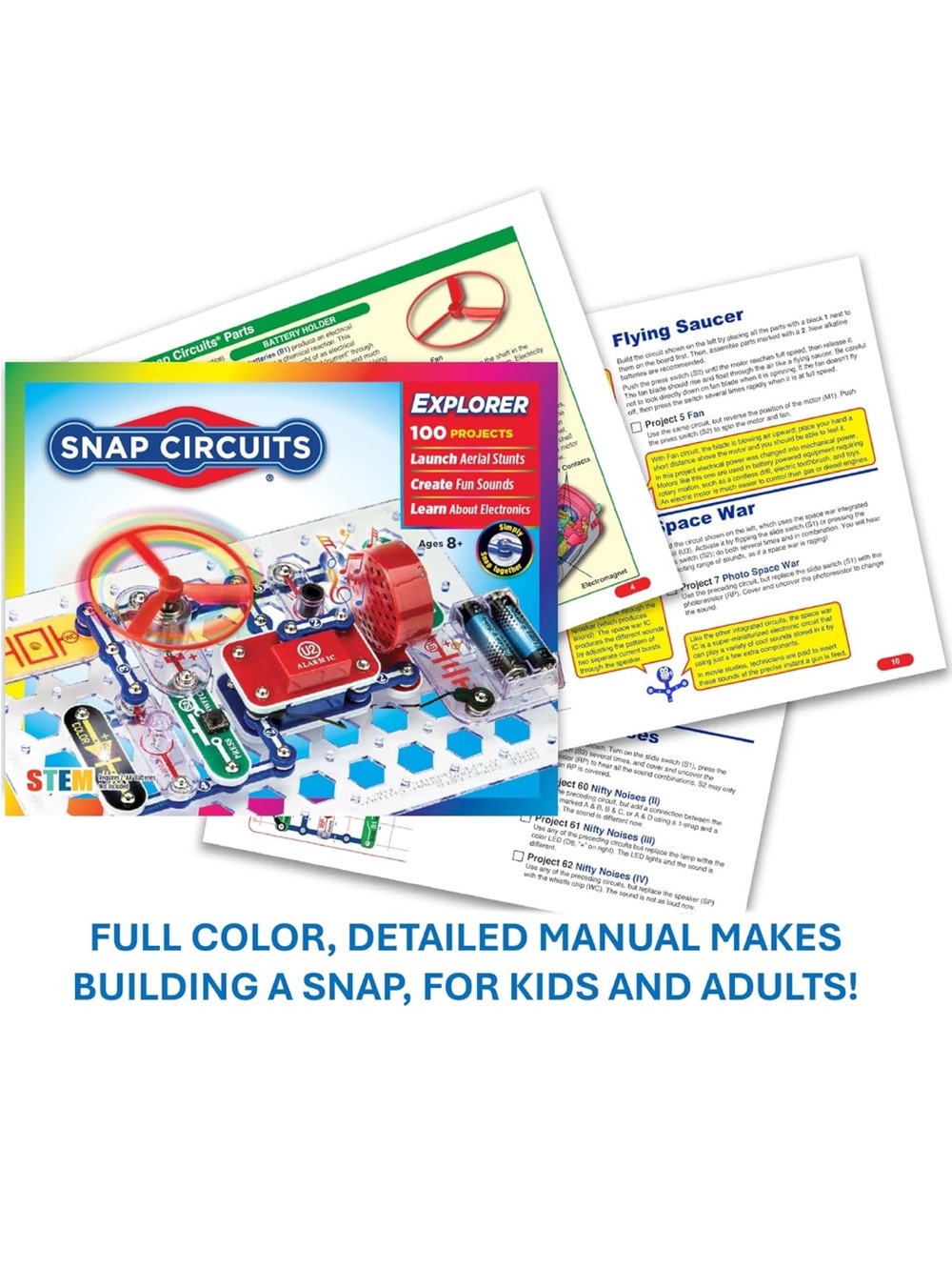NIB Snap Circuits Jr. SC-100 Electronics Exploration Kit, Over 100 Projects - Picture 4 of 4